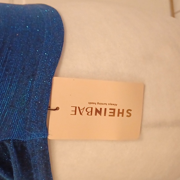 4/$60 New Blue Glittery "Evening" Tank Top - Size Small - Picture 5 of 9